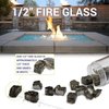 American Fire Glass 1/2 in Clear Fire Glass, 10 Lb Bag AFF-CLR12-10